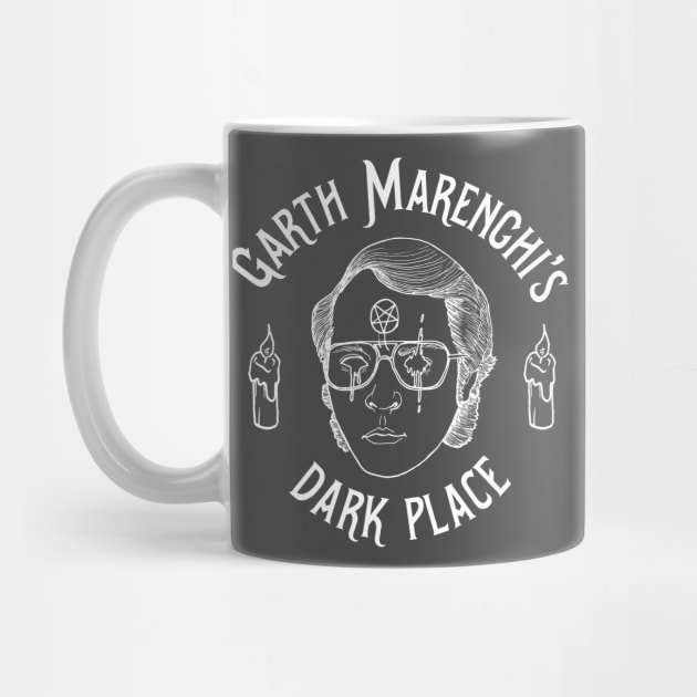 Garth Marenghi's Dark Place - White by fakebandshirts